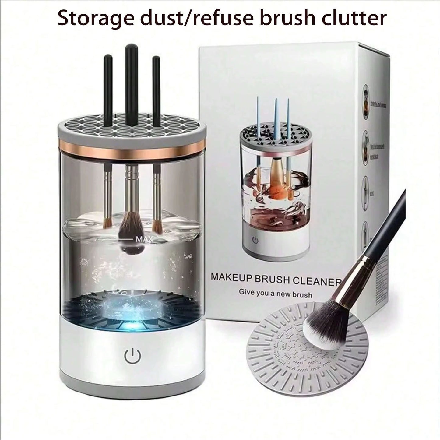 Electric Lazy Makeup Brush Cleaner | Automatic Cleaning with Storage Box Special Cleaning Storage for Makeup Tools