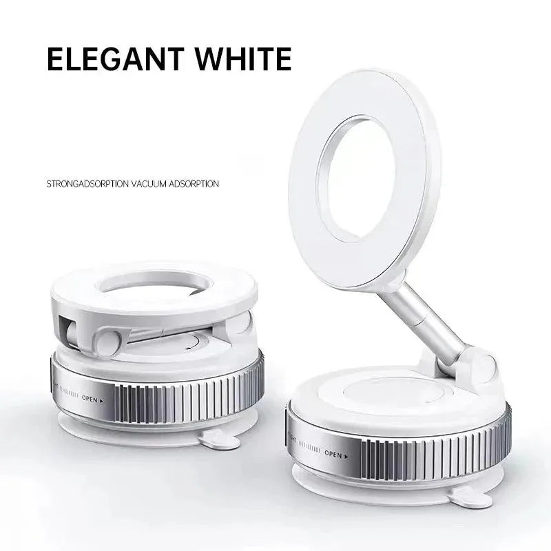 For Magsafe Car Phone Holder Suction Cup Vacuum Magnetic Phone Hholder 360° Rotatable Foldable Phone Holder Phone Accessories