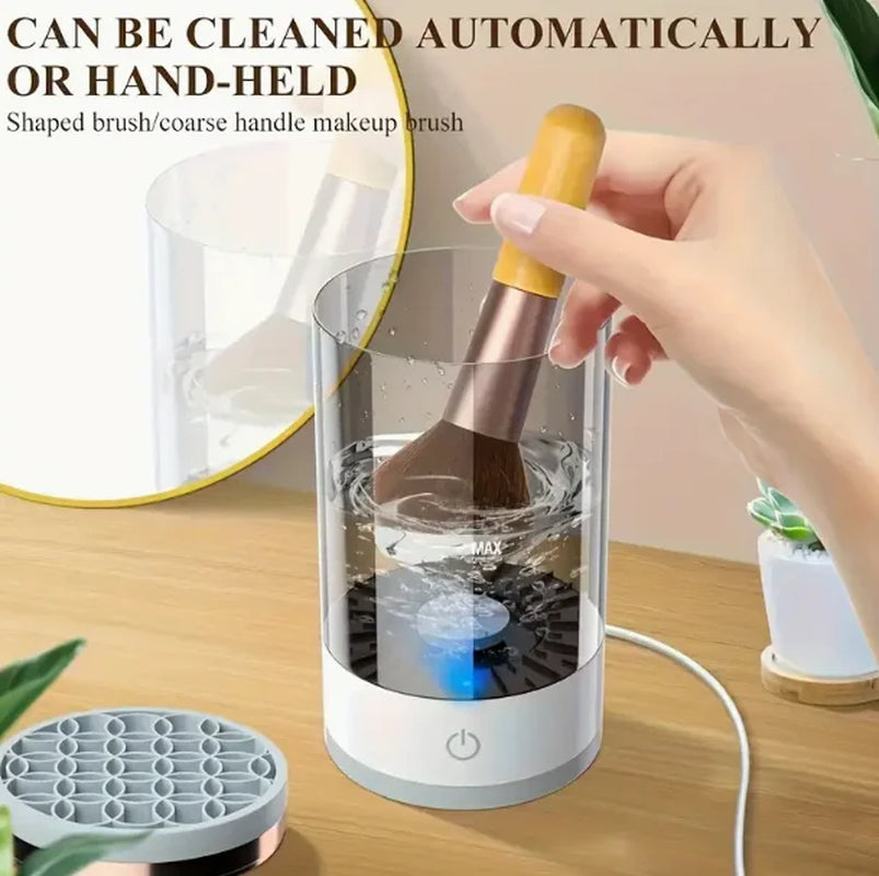 Electric Lazy Makeup Brush Cleaner | Automatic Cleaning with Storage Box Special Cleaning Storage for Makeup Tools