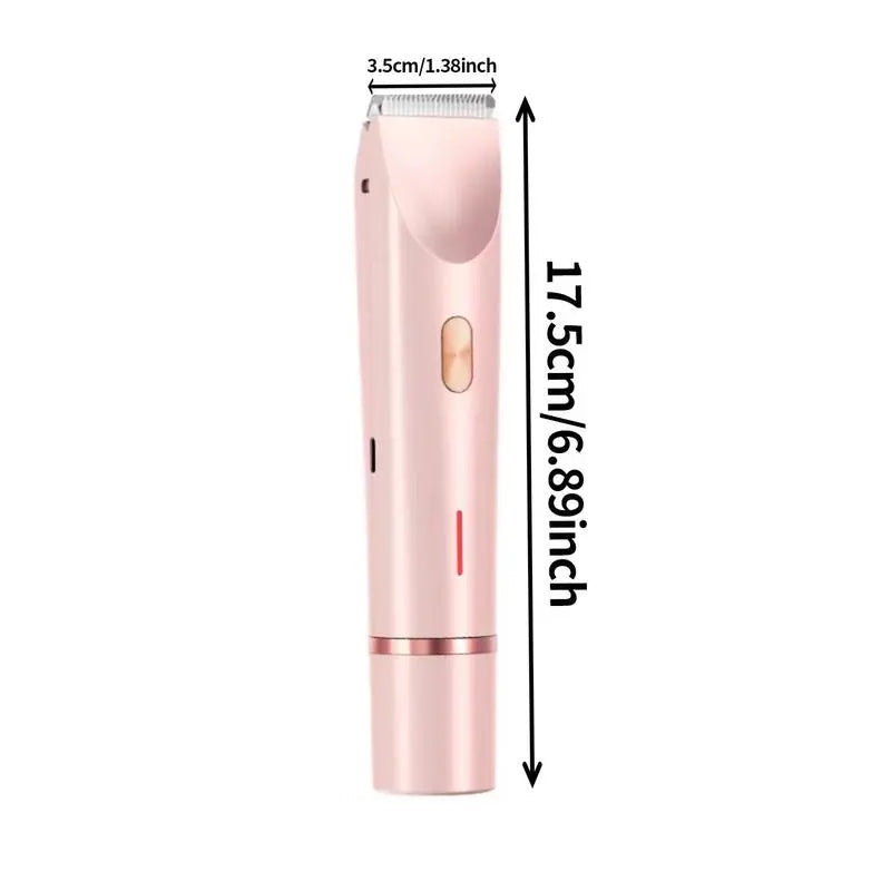 Electric Bikini Trimmer for Women, 1 Set Rechargeable 2 in 1 Body & Facialhair Removal for Winter Gift, Waterproof Wet &Dry Use Trimmer for Women, Halloween Christmas Gift, Fall Essentials Tiktokshopspringglowup